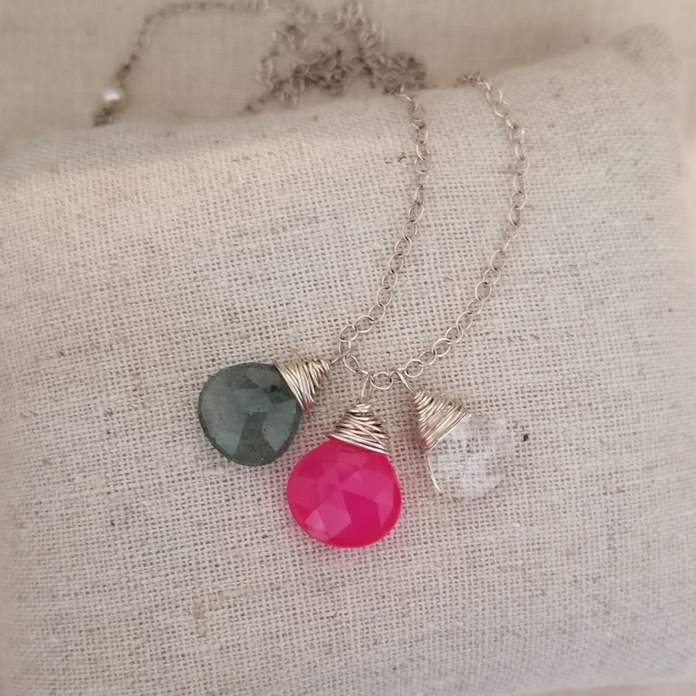 3 charm necklace